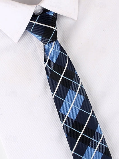 and Narrow Stripes Ties Men's Zip Classic Pre-Tied -