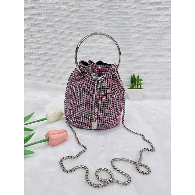 Women's PU Bag Chain Clutch Evening Wedding Leather Party