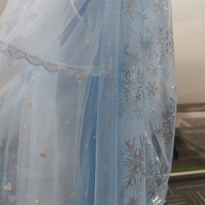 Cloak Cosplay Flower Frozen Girl Elsa Dress Princess