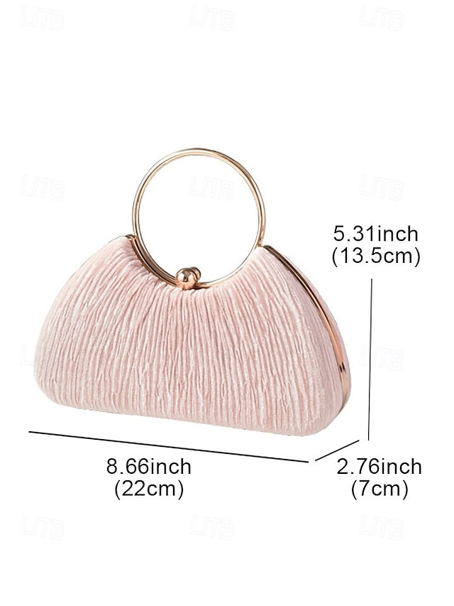 Handbag Party Velvet Women's Christmas Elegant Red –