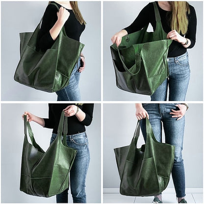 Women's Men's PU Party Leather Bag Shoulder Handbag