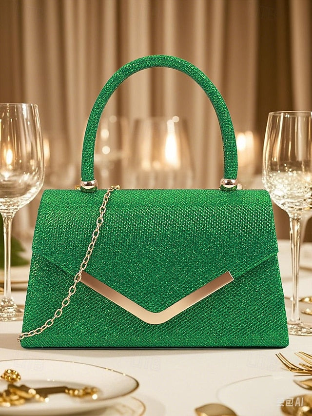 Glitter Chain Strap Bag Evening with Women's Clutch –