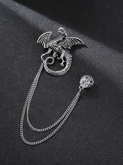 Men's with Lapel Pin Christmas Brooch Deer