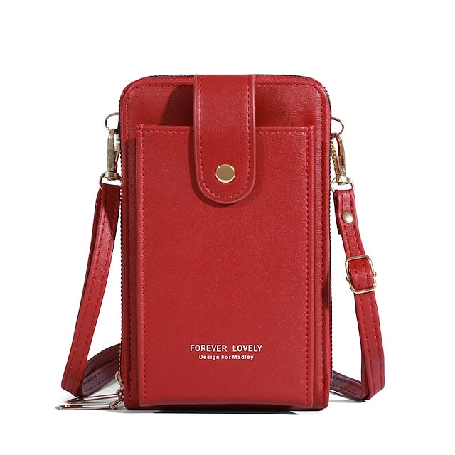 Mobile Phone PU Women's Bag Shoulder Crossbody