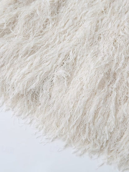 Leathers Faux Women's Fur Furs Comfortable Coat