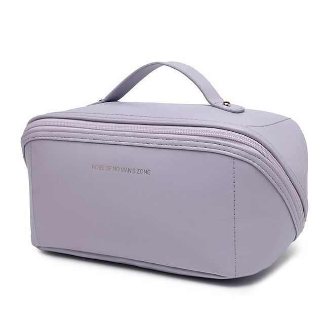 Women's Cosmetic Makeup Handbag Leather PU Bag Travel