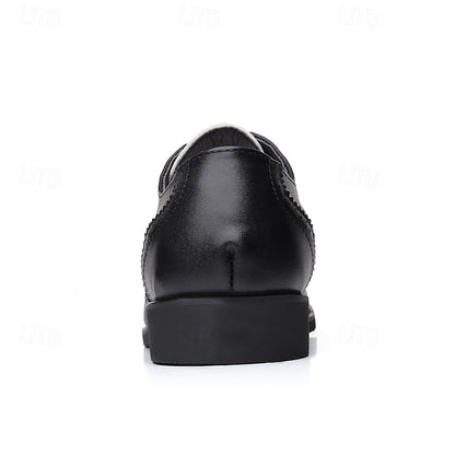 Men's Oxford with Black and Shoes Brogue White