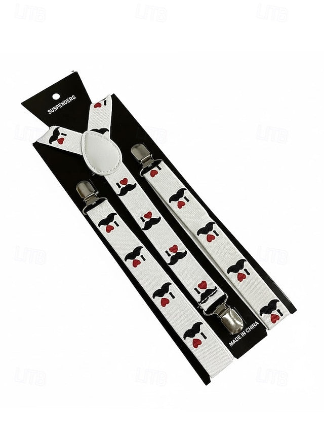 Snowman Men's Christmas with Suspenders