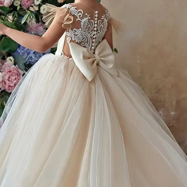 Girls' Dress First Party Girl Communion Flower