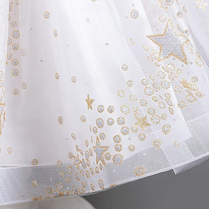 Sequin Girls' Dress Girl Kids Party Floral Flower