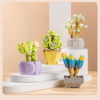 12 Succulents Assembly Building Blocks