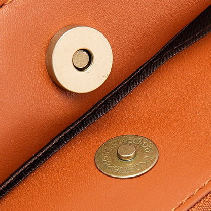 Shoulder Leather Women's Vintage Three-Layer Crossbody