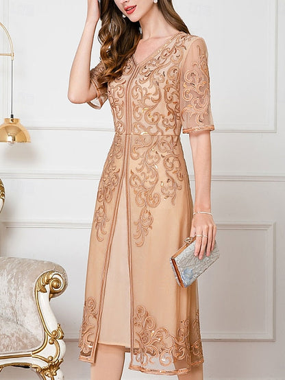 Dress the Chinese Guest Elegant of Bride Mother Wedding