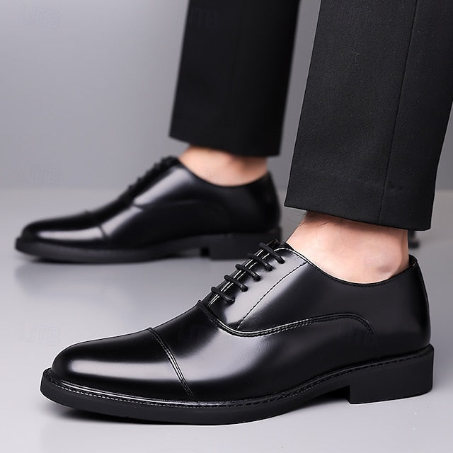 Cap-Toe Brown Classic Men's Oxford Shoes Design –