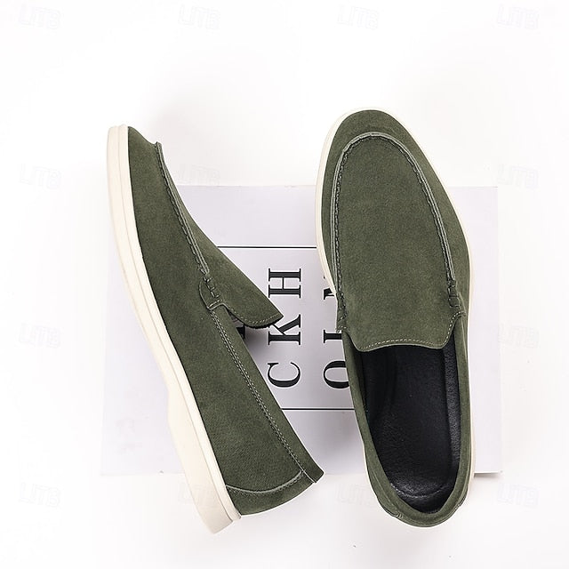 – Slip-On Loafers Blue Casual Faux Light Breathable Men's
