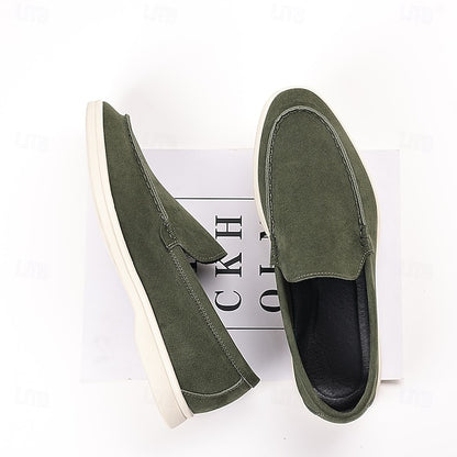 – Slip-On Loafers Blue Casual Faux Light Breathable Men's