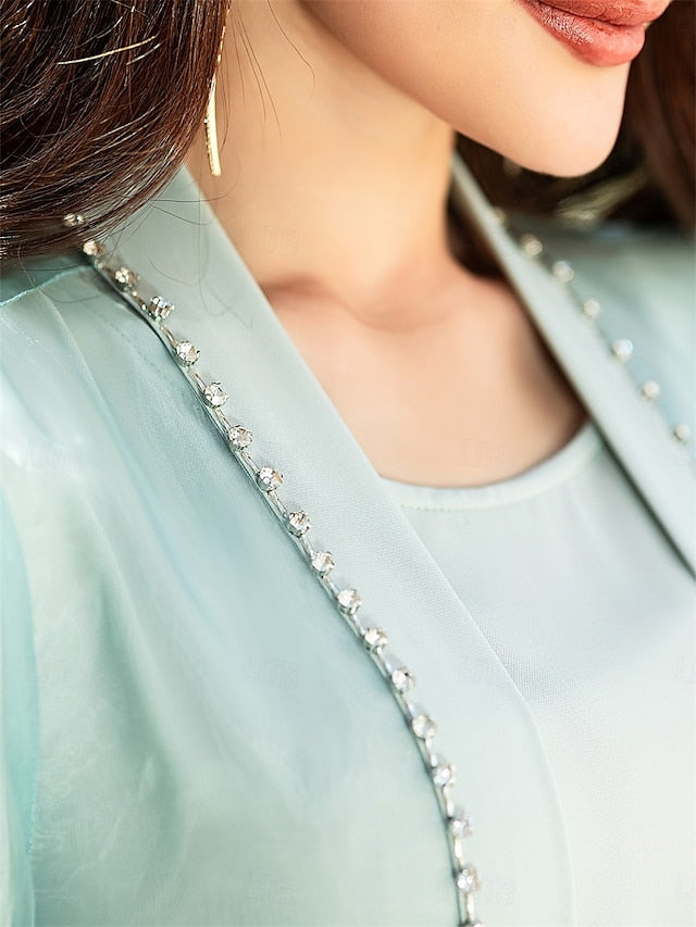 of A-Line Mother Neck Vintage Crew Bride Floor Elegant the Dress