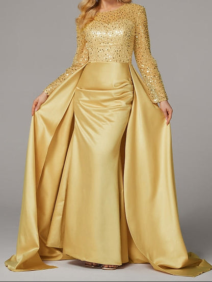 Carnival Masquerade Mermaid Evening Elegant Floor Dress Gown