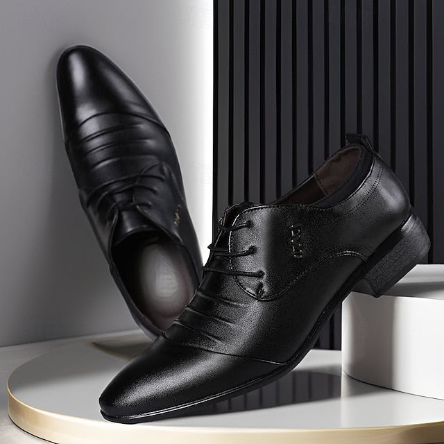 Elegant Lace-Up for Shoes - Men's White Formal
