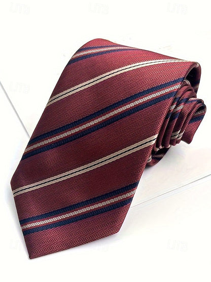 Striped Silk Tie Necktie Paisley and Men's Classic
