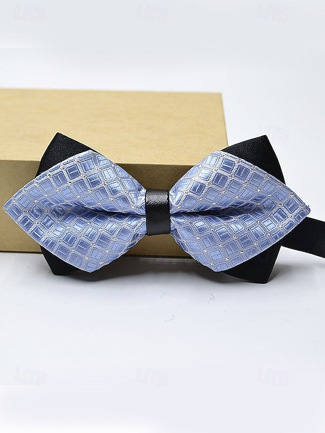 Pattern Bow Tie Christmas Men's Geometric with