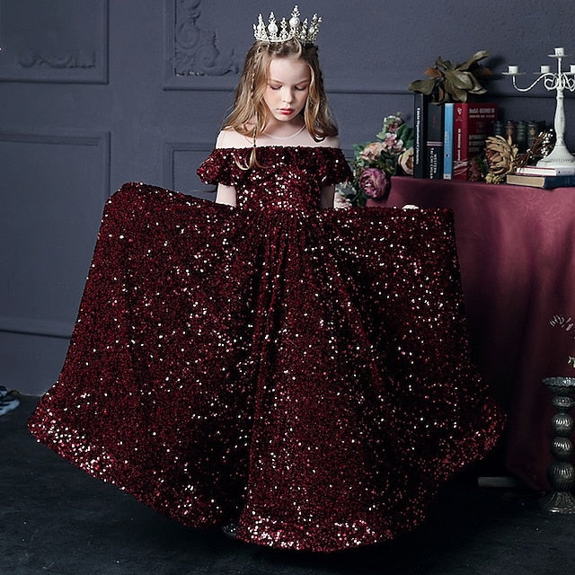 Flower Party Dress Gown Evening Girls' Girl