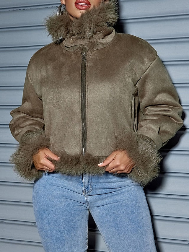 Women's Street Wear Coat Fall Outdoor Daily Winter