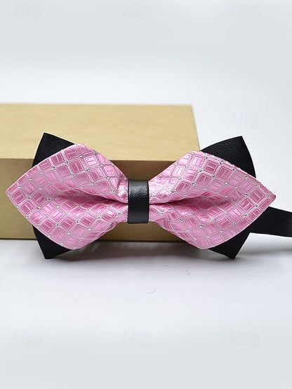 Pattern Bow Tie Christmas Men's Geometric with