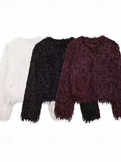 Leathers Faux Women's Fur Furs Comfortable Coat