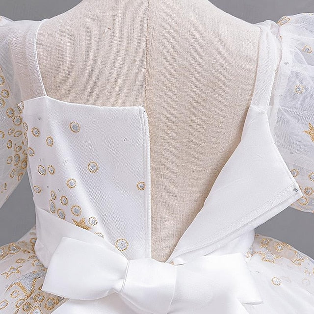 Sequin Girls' Dress Girl Kids Party Floral Flower