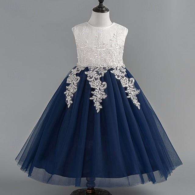 Sleeveless Dress Special Floral Wedding Party Girls' Kids