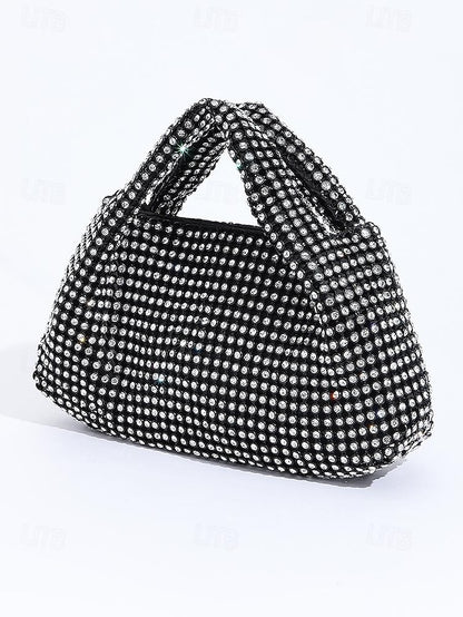 Silver Sparkling Handbag Women's Evening – Rhinestone