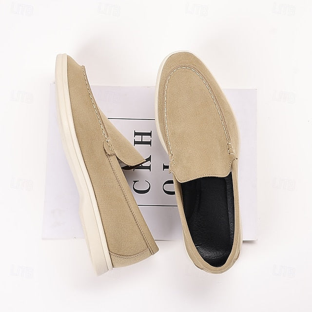 – Slip-On Loafers Blue Casual Faux Light Breathable Men's