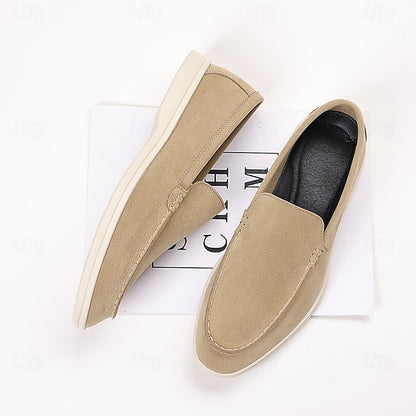 – Slip-On Loafers Blue Casual Faux Light Breathable Men's