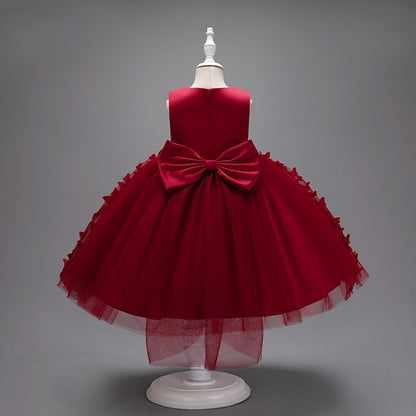 Girl Kids Party Girls' Flower Butterfly Dress