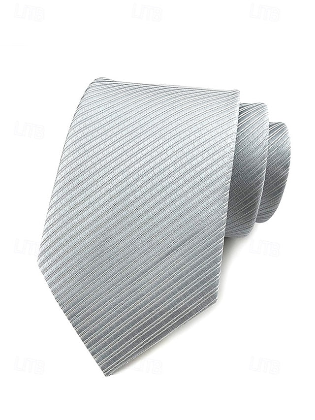 striped satin tie Men's
