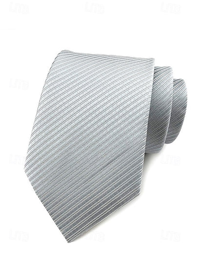 striped satin tie Men's