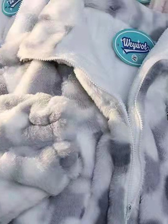 Fur Jacket Teddy Coat Fleece Women's Faux Warm