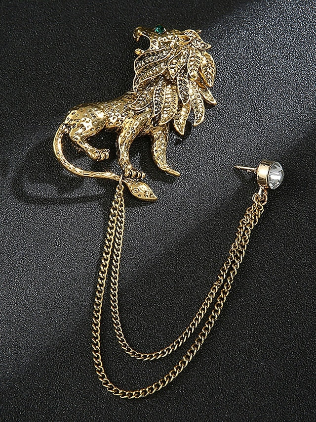 Men's with Lapel Pin Christmas Brooch Deer