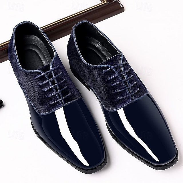 Men's with Leather Shoes Navy Oxford Blue