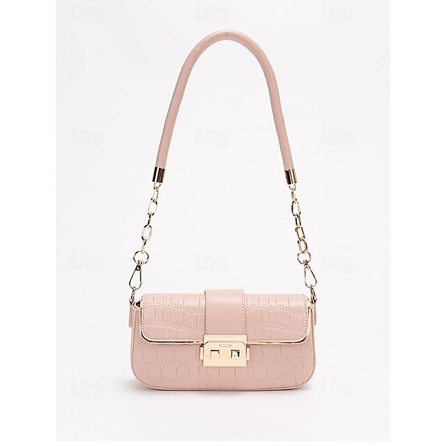 Women's Bag Baguette Shoulder Envelope Leather PU