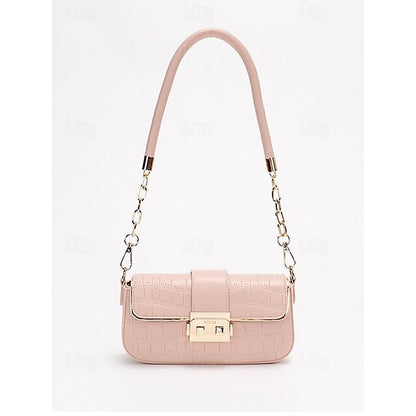 Women's Bag Baguette Shoulder Envelope Leather PU