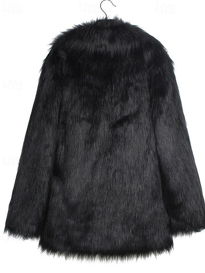 Comfortable Coat Fur Women's Faux Furs Warm