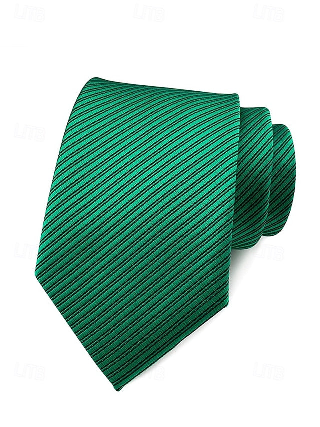 striped satin tie Men's