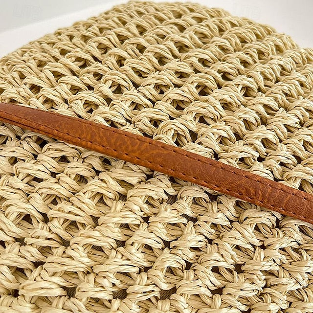 Tassel Women's Bag Woven Boho Handbag – Straw Crossbody