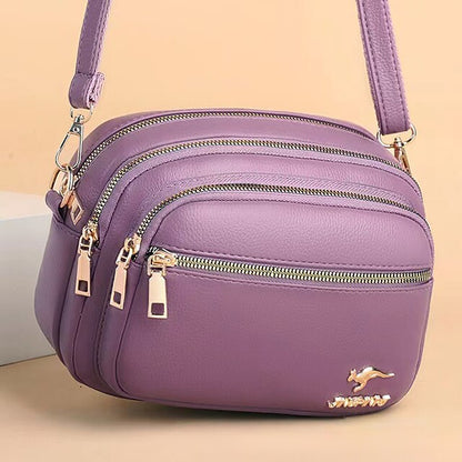 Leather Bag Dome Crossbody Shoulder PU Women's