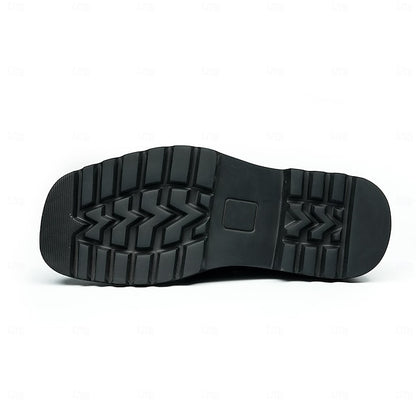 Cowhide Leather Men's Loafers Business Suede -Classic