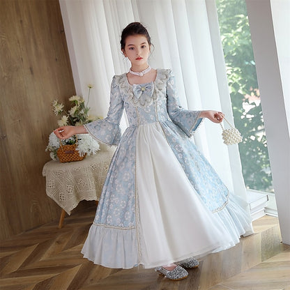 Inspired Flower Rococo Dress Gothic Masquerade Girl Vintage