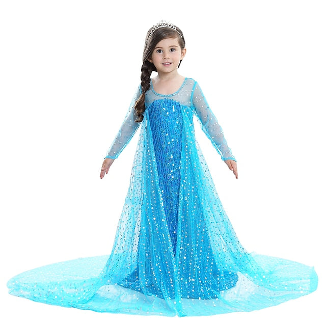 Flower Princess Movie Frozen Dress Girls' Elsa Girl