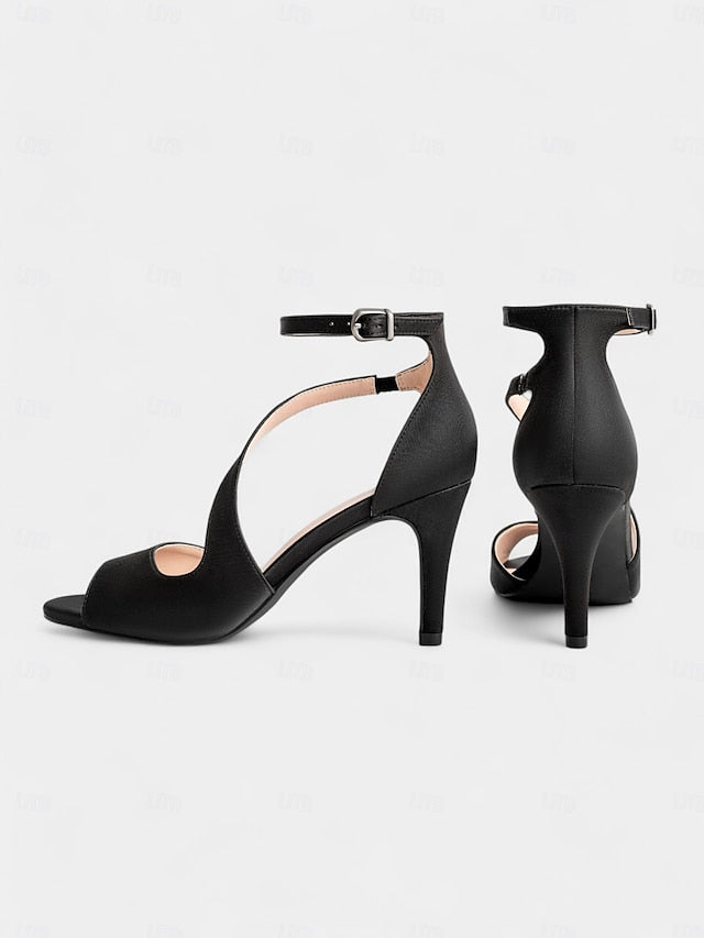 Women for Peep-Toe Nude Elegant Wedding Heels Satin -